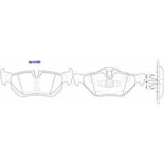 Колодки тормозные BMW E81/E87/E90/E91/E84 X1 задние