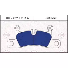 Колодки тормозные TATSUMI TCA1250 VW Touareg 10->PORSCHE Cayenne 10->