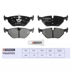 Тормозные колодки дисковые задние BMW 3 (E36, E46) 90-, BMW Z4 (E85, E86) 02-, Saab 9-5 98- ()