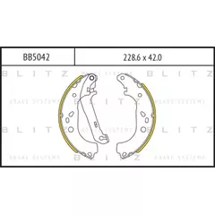 Колодки тормозные барабанные FORD Focus 04-> BLITZ BB5042