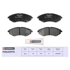 Торм. колодки дисковые передн. Chevrolet Aveo I 02-, Daewoo Kalos 02-, ZAZ Vida 12- () | перед |