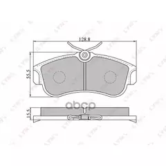 Колодки тормозные дисковые передние NISSAN ALMERA II-III (2000-2012)/ MICRA II K11 (1992-2002)/ BLUEBIRD SYLPHY I (G10) (2000-2005)