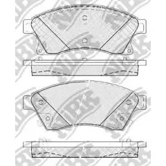 Колодки тормозные дисковые CHEVROLET CRUZE 1.6 2009 - CHEVROLET CRUZE 1.6 2012 - OPEL ASTRA 1.6
