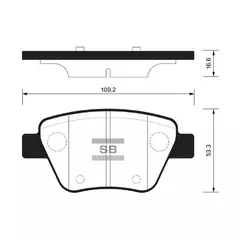 Колодки тормозные Sangsin Brake SP2314 Задние