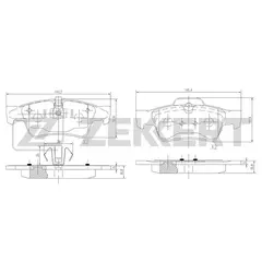 Колодки тормозные Zekkert XZK-BS-1145