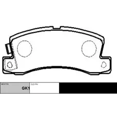 Колодки тормозные дисковые задние Toyota Celica 2.0 89-94/Camry 1.8-3.0 86-91 (нов арт GK1018) CKT-4