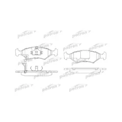 Колодки тормозные передние дисковые для автомобилей Kia Киа Chevrolet Шевроле Sephia Сефиа Cobalt Кобальт PATRON PBP982