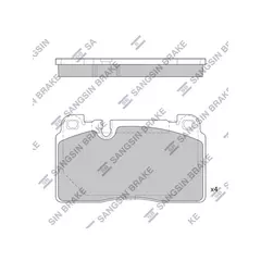 Тормозные колодки передние VAG A6(C7)/A7/Q5 II 13-/PORSCHE Macan 14- SANGSIN BRAKE SP1960