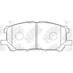 Колодки тормозные NiBK PN1497 Передние