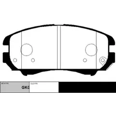 Колодки тормозные дисковые передние HYUNDAI: ELANTRA 06-09, SONATA 04-09,TUCSON 04-09, TIBURON 04-08  KIA: MAGENTIS 01-09, SPORTAGE 04-09