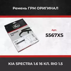 Зубчатый ремень ГРМ GATES 5567XS (8597-15567) (94938DY ) KIA 1.6-1.5 00- Gates