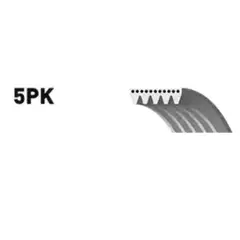 Ремень поликлиновой MITSUBISHI LANCER IX 4G13/18 04-/AUDI TT 2.5 09-/VW JETTA 2.5 06-10