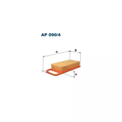 AP 090/4_фильтр воздушный! Citroen C5 1.8i 16V/2.0i 16V 11.04>, Peugeot 407 04.04>