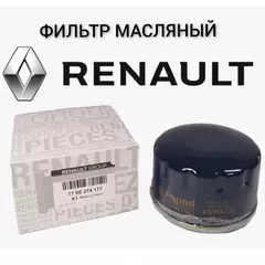 Фильтр масляный RENAULT: DUSTER, KANGOO, LAGUNA III, LOGAN, MEGANE II/III, SCENIC II/III 1.4i 8V/1.6i/1.5dCi (K7J/K7M/K4M/K9K) 03-