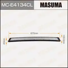 Фильтр салона BMW 3 (E46) 98-06, X3 (E83) 01-11 Masuma угольный