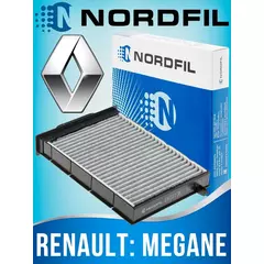 Салонный фильтр угольный Nordfil для Renault Megane 2 / Рено Меган 2