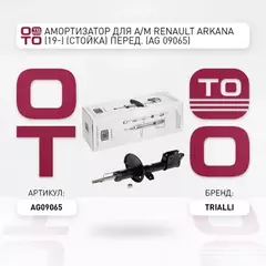 Амортизатор для а/м Renault Arkana (19-) (стойка) перед. лев./прав. (AG 09065)