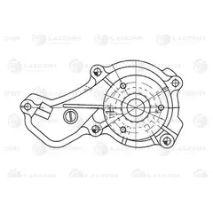 Помпа LUZAR LWP2318 Honda Civic VII (00-) / Civic (06-) 1.8i