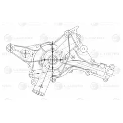 Помпа LUZAR LWP15321 Mercedes-Benz C-Class W203 (00-), E-Class W211 (02-), G W463 (90-), S-Class W22