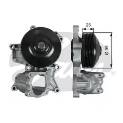 Водяная помпа BMW 1(E81/82/88), 3(E90), 5(E60), X1(E84), X3(E83) 2.0d 05->