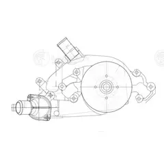 LWP0540 LUZAR помпа LUZAR для а/м Cadillac Escalade/Chevrolet Tahoe (07-) 5.3i/6.2i (LWP 0540)
