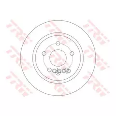 Диск тормозной chevrolet cruze opel astra j r15 09 задний d 268мм trw арт. df6340 (заказ от 2-х штук).