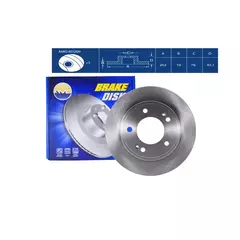 Диск заднего тормоза 58411-3X300 AMD.BD266 для HYUNDAI Creta 2WD 2016- Elantra MD, UD 2011- i30 GD 2011- KIA Cerato YD 2012- Soul PS 2014-