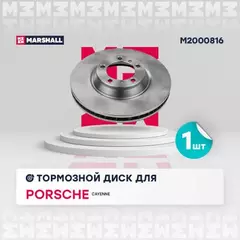 Тормозной диск передн. левый Porsche Cayenne III 17- () | перед прав/лев |