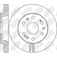 Диск тормозной передний GM Tahoe III/CADILLAC Escalade 07-16 /Vent D=330mm NIBK RN1678