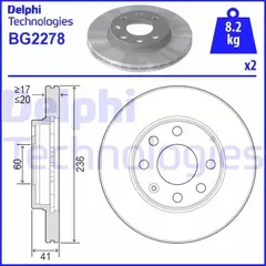 Диск тормозной передний вентилируемый CHEVROLET Aveo, Kalos, Spark / DAEWOO Nexia / OPEL Ascona, Astra, Combo, Corsa, Corsa Van, Kadett, Vectra (цена за 1 шт., к-кт 2 шт.)