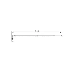 QBWS0244=23951F [34353411756] !датчик износа колодок перед. BMW X3 all 04> L=745