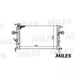 Радиатор (механическая сборка) OPEL ASTRA G 1.4-2.2 98-06) (NISSENS 630041) ACRM034