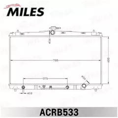 Радиатор (паяный) TOYOTA CAMRY 2.5 A/T 11-16 (NISSENS 646906) ACRB533