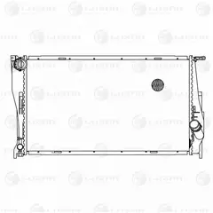 Радиатор bmw e81 e87 e90 f25 2.0-3.0 2.0d-3.0d 05- Luzar LRc 26103 - Luzar арт. LRc 26103