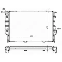 Радиатор охлаждения для коробки автомат BMW 5-SERIES E34 2.4TD 3.0 4.0 BMW E32 3.0 4.0 5.0 86-94 BMW E31 4.0 5.0 89-94 - SAT арт. BW0007