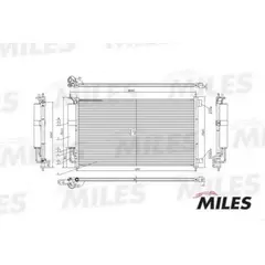 Радиатор кондиционера miles accb011 nissan note 1.0-1.6 02- Miles ACCB011 - MILES арт. ACCB011