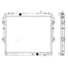 Радиатор TOYOTA HILUX 04- Sakura 34611055 - Sakura арт. 34611055