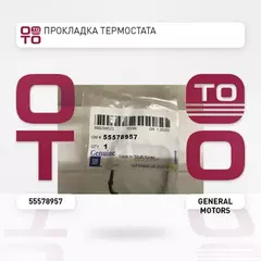 Прокладка термостата CHEVROLET: Aveo T300 2012-2018, CRUZE (300/305/308) 2010-2017, TRAX, ORLANDO OPEL: ASTRA H/J, CORSA D/E, INSIGNIA A, MOKKA, ZAFIRA B/C, MERIVA B