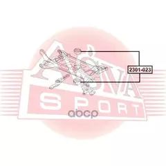 Сайлентблок подрамника переднего VOLKSWAGEN ASVA 2301-023