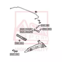 Тяга задняя HONDA HONDA CIVIC 1991-1995 EG/EH/MA HONDA CIVIC EG/EH/MA 1991-1995 HONDA CR-V 1996-2002