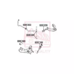 Сайлентблок переднего нижнего рычага задний NISSAN KING CAB D21 1985-1998