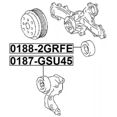 Ролик Натяжной Ремня Грм FEBEST 0187GSU45