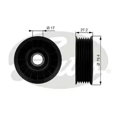 Ролик обводной приводного ремня Gates T38009 - Gates арт. T38009
