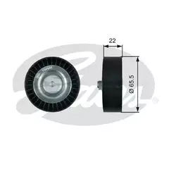 Ролик обводной навесного оборудования Gates T36458 - Gates арт. T36458
