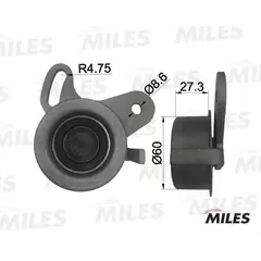 Ролик ремня ГРМ "Miles" KIA RIO/HYUNDAI ACCENT/GETZ/ELANTRA 1.3-1.6 - MILES арт. AG02003
