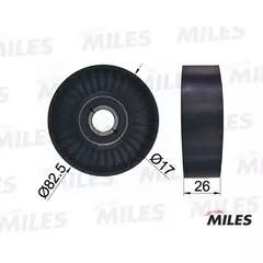 MILES Ролик ремня приводного HYUNDAI SONATA/TUCSON 2.7 - MILES арт. AG02054