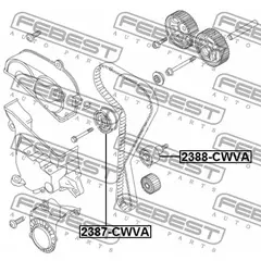 Ролик натяжной ремня грм Febest 2387-CWVA - Febest арт. 2387-CWVA