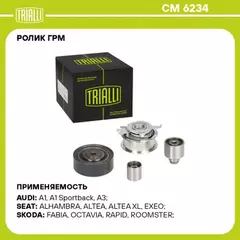 Ролик ГРМ для а/м VW Transporter T5 (03-) 2.0TDi (кмпл.4шт: натяж./опор./опор./опор.) (CM 6234)