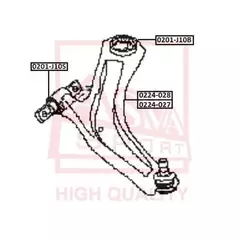 Сайлентблок переднего рычага передний NISSAN DUALIS J10 2007-