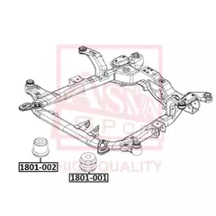 САЙЛЕНТБЛОК ПОДРАМНИКА OPEL ASTRA II G (1998-2004) OPEL ASTRA III H (2004-2015) OPEL ZAFIRA A (1999-2005) OPEL ZAFIRA B (2005-2016)